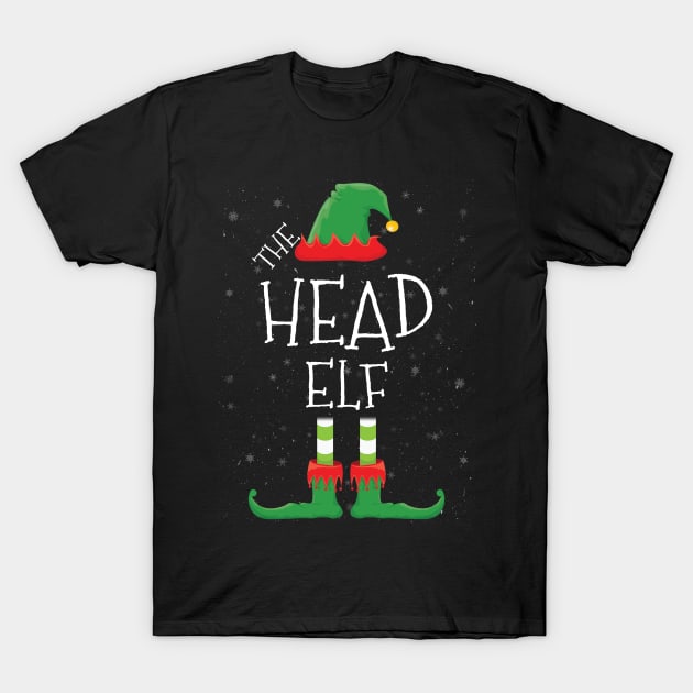 HEAD Elf Family Matching Christmas Group Funny Gift T-Shirt by tabaojohnny